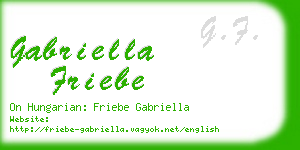 gabriella friebe business card